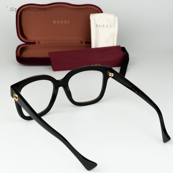 Gucci Men Eyeglasses Black Demo Square GG1258O 004 BRAND NEW - Picture 8 of 10